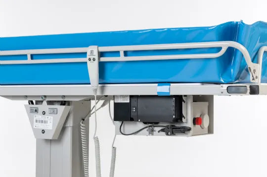 Close-up image of Battery Operated Shower Bed- TR3000 by TR Equipment