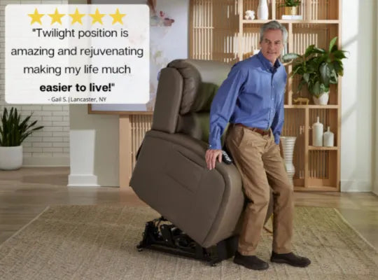Close-up image of Golden Technologies Lift Chair Recliner - EZ Sleeper with Twilight Power