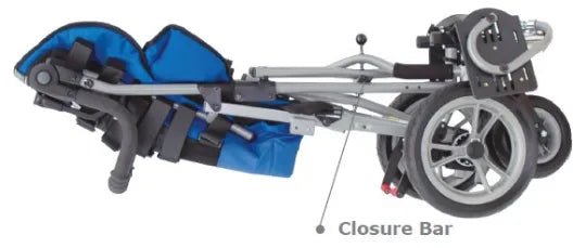 Close-up image of Special Needs Stroller and Adaptive Wheelchair for Bus and Car Travel - Convaid EZ Rider Transit