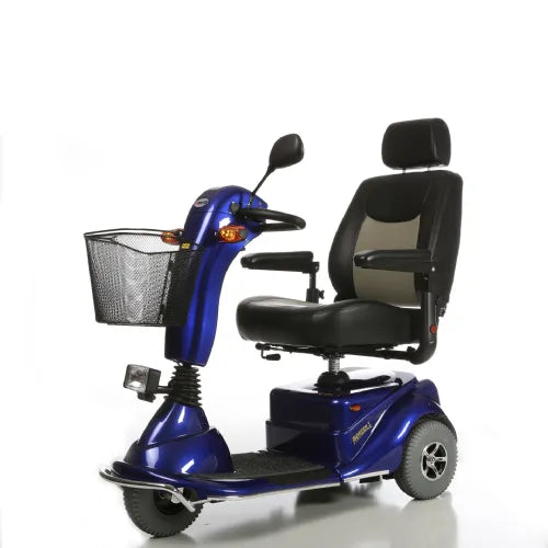 Close-up image of Pioneer 3 Electric Mobility Travel Scooter by Merits