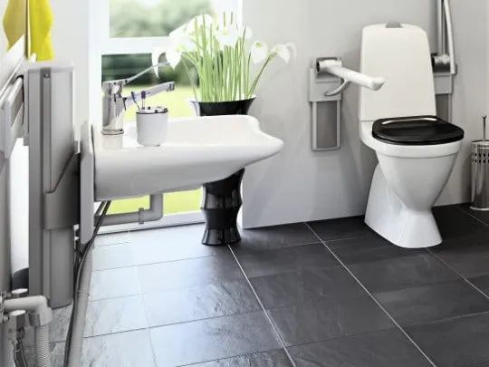 Handicap Sink - Pressalit Custom Flex Height Adjustable Sink