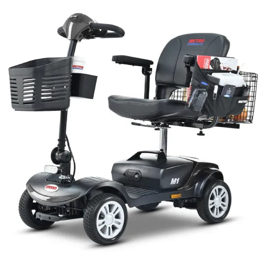 Close-up image of M1 Mobility Scooter with Anti-Tip Wheels and 5 MPH Top Speed by Metro Mobility
