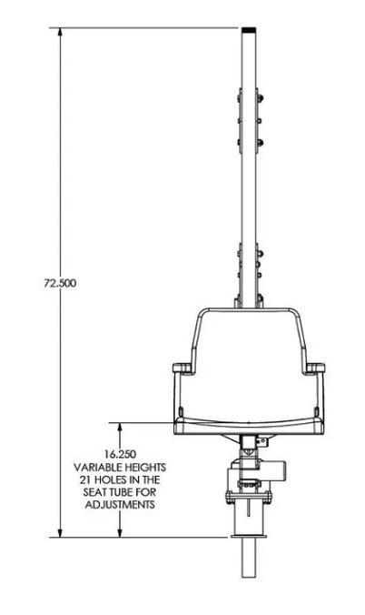 Close-up image of HR-350 Home Series Pool Lift