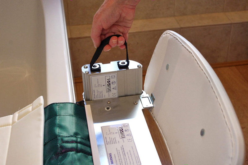 Close-up image of Molly Bather Full Soak Bath Lift