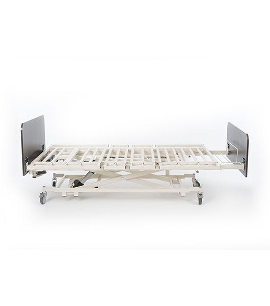 Close-up image of Lincoln Expandable Bariatric Bed with Scale