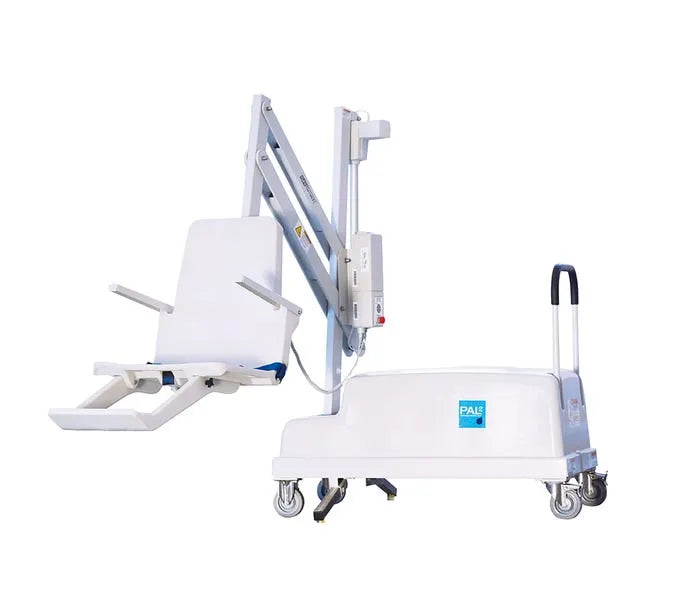 Close-up image of PAL2 Portable ADA Free-Standing Pool Lift
