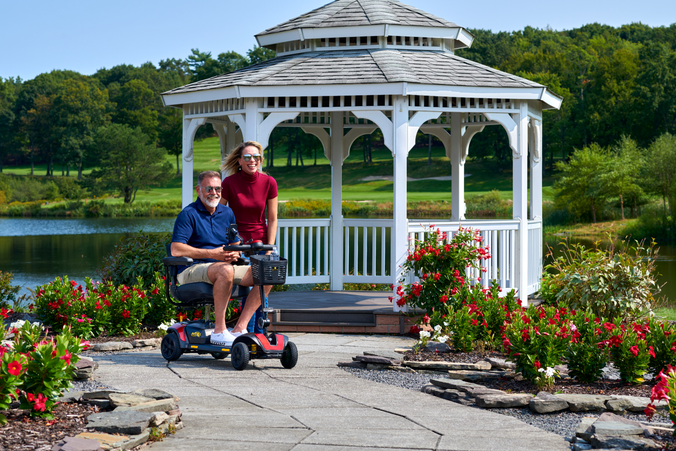 Close-up image of Buzzaround XLS-HD 4-Wheel Scooter