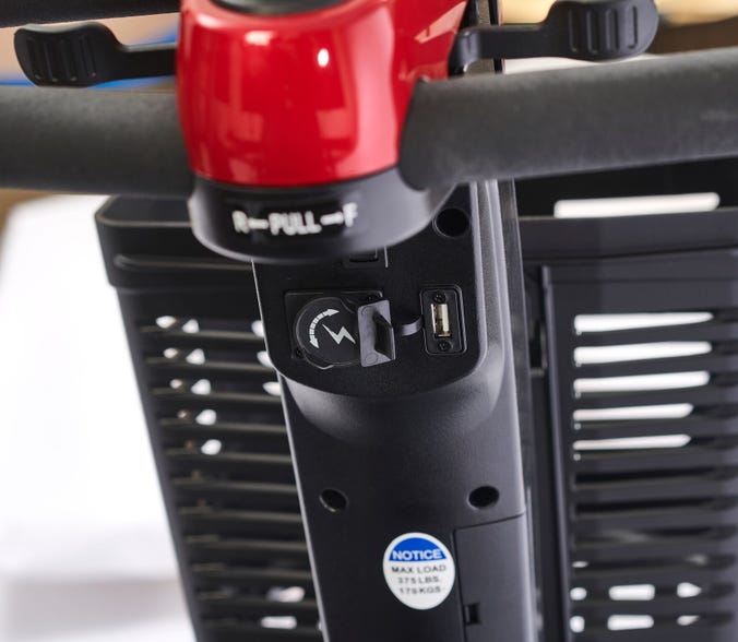 Close-up image of Buzzaround LX Full Size 4-Wheel Scooter