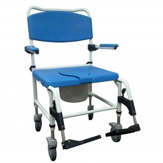 Drive Bariatric Rehab Commode Chair w/ Rear Locking Casters