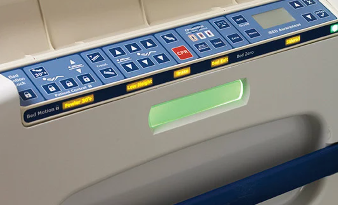 Close-up image of S3 MedSurg Bed (Certified Refurbished)