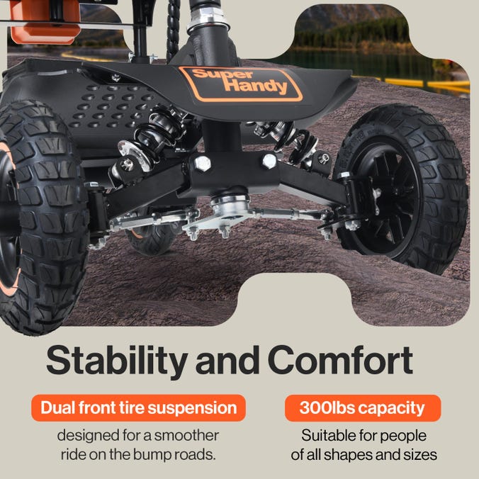 SuperHandy Passport All-Terrain Scooter
