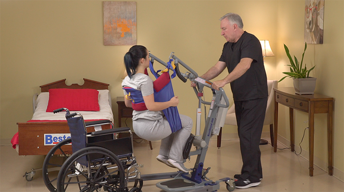 Close-up image of ProCare BestStand SA500 Sit-to-Stand Lift