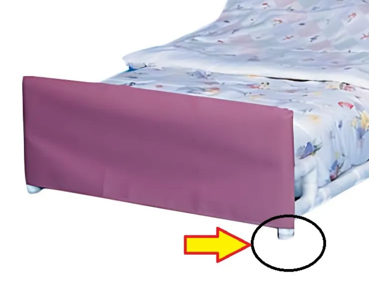 Close-up image of Casters for IPU Restraint-Free Low Beds