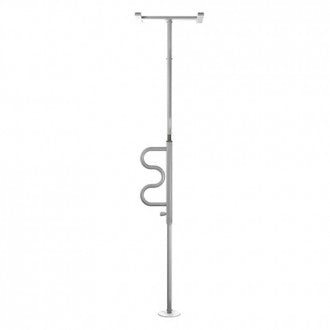 Security Pole and Pivoting Curve Grab Bar
