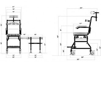 ShowerBuddy Roll-In Shower Chair with Tilt