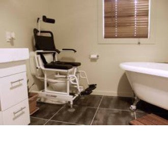 ShowerBuddy Roll-In Shower Chair with Tilt