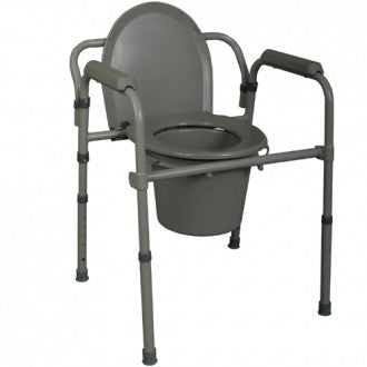 Medline Deluxe 3-in-1 Steel Commode