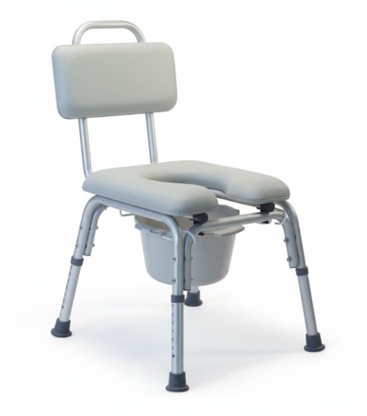 Deluxe Padded Commode Bath Seat