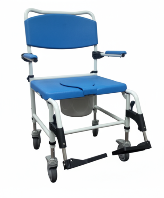 Drive Bariatric Rehab Commode Chair w/ Rear Locking Casters