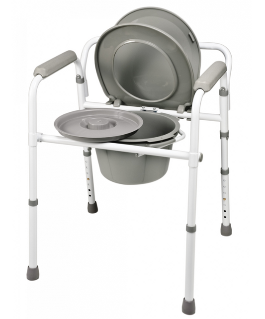 Graham-Field 3-In-1 Steel Folding Commode