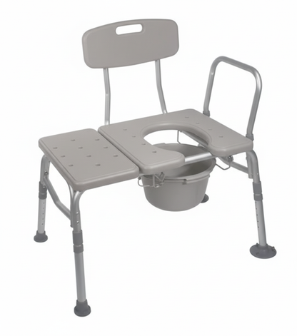 Drive Plastic Transfer Bench with Commode Opening