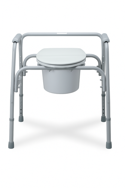 Medline Bariatric Deluxe Steel Commode