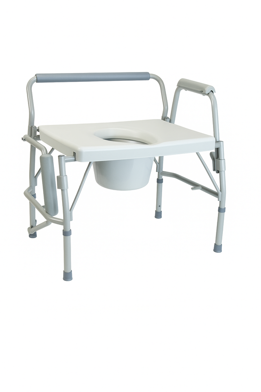 3 in 1 Bariatric Steel Drop Arm Commode