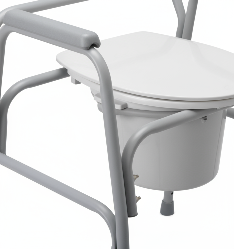 Medline Bariatric Deluxe Steel Commode