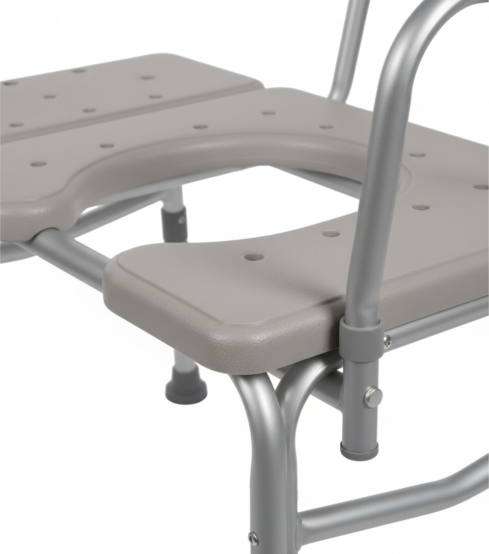 Drive Plastic Transfer Bench with Commode Opening