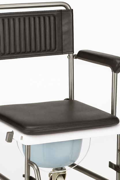 Nova Drop-Arm Transport Chair Commode