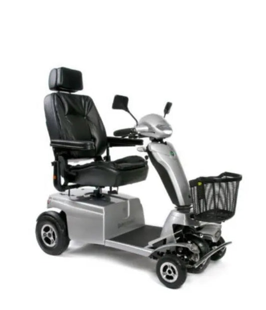 Electric Mobility Scooter, 55-Mile Battery Life, Open Frame & Wide Deck, Handles Curbs, 8 MPH, 485-lb. Capacity, Quingo Toura 2 by ComfyGo