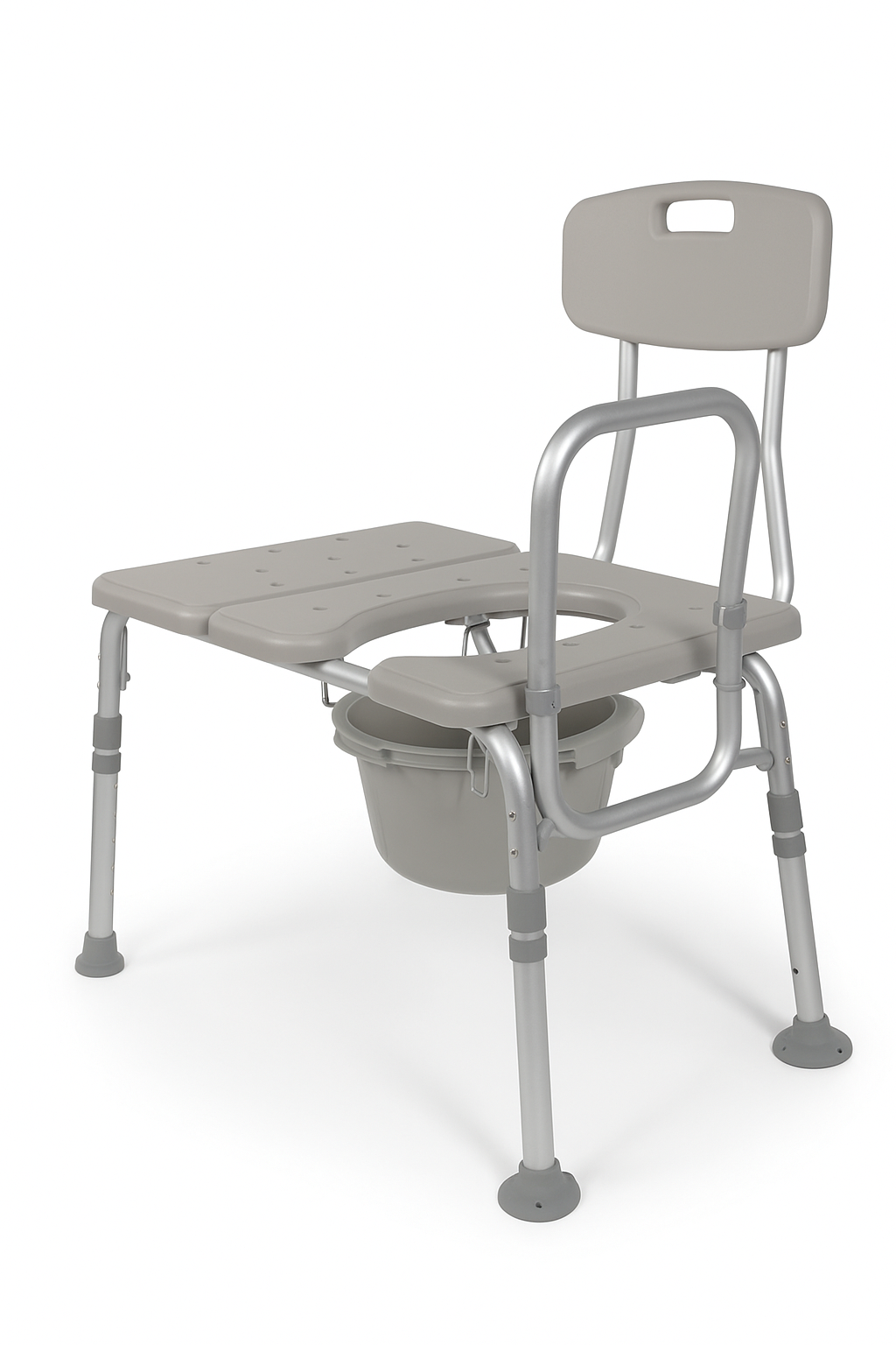 Drive Plastic Transfer Bench with Commode Opening