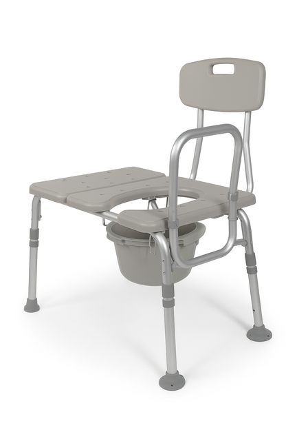 Drive Plastic Transfer Bench with Commode Opening