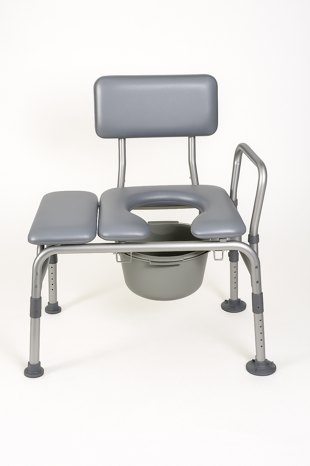 Drive Padded Seat Transfer Bench with Commode Opening