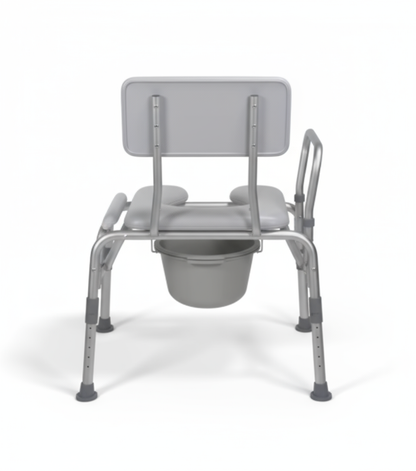 Drive Padded Seat Transfer Bench with Commode Opening