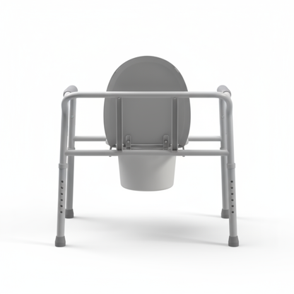 Deluxe Drop Arm Commode with Padded Seat