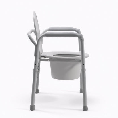 Deluxe Drop Arm Commode with Padded Seat