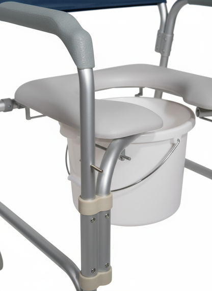 Drive Lightweight Portable Shower Chair Commode with Casters