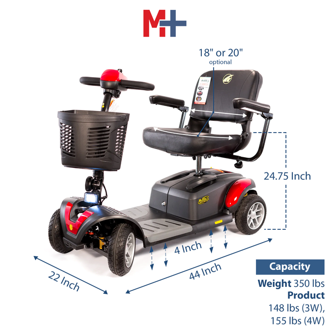 Buzzaround EX HD 4-Wheel Travel Scooter