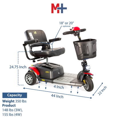 Buzzaround EX HD 3-Wheel Travel Scooter