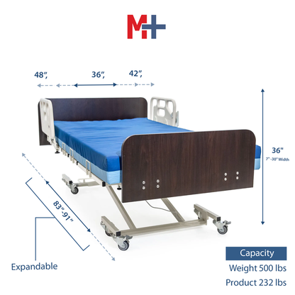 PerfectCare Expandable Low Hospital Bed