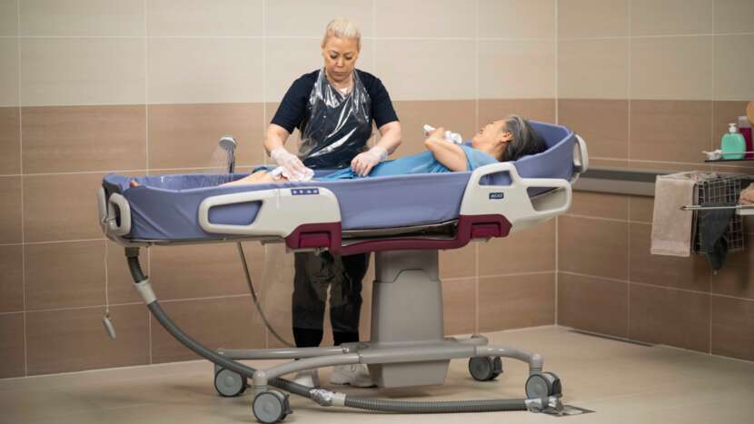 ArjoHuntleigh Carevo Height-Adjustable Shower Trolley