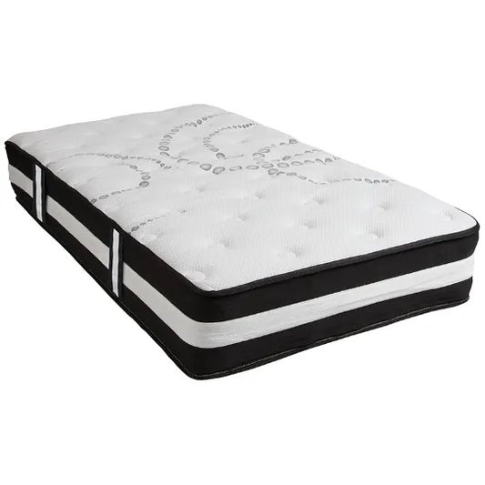 Mattress in a Box: Flash Furniture 12-Inch Medium-Firm Spring (Twin, Full, Queen, King)