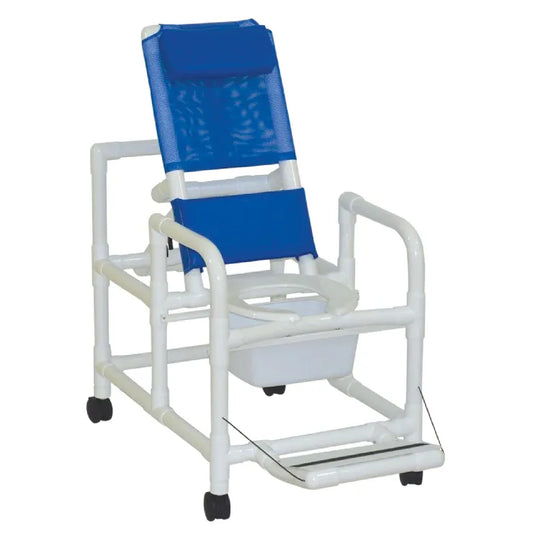 Echo Reclining Shower Commode Chair with Pail