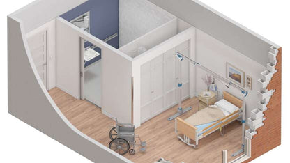 ArjoHuntleigh  EasyTrack® Portable Ceiling Lift Tracking Systems