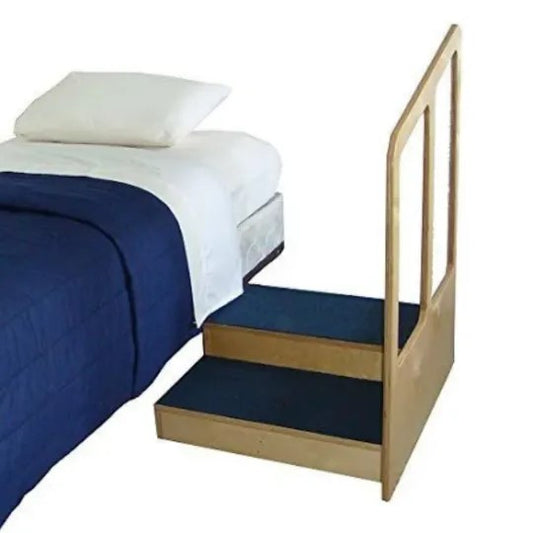 Bed Step System with One or Two Side Handrails