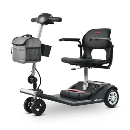 Black AIR CLASSIC Mobility Scooter | Lightweight and Portable by Metro Mobility