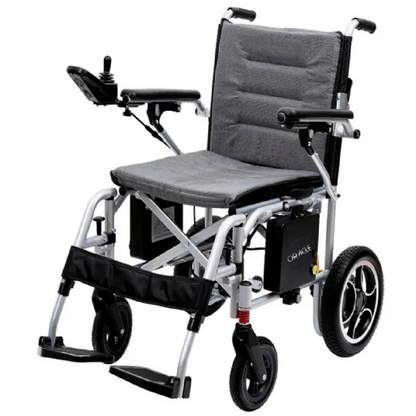 Oracle Super Light Foldable Electric Wheelchair by Discover My Mobility, Lightweight, Flat Free Tires, 350 lbs Weight Capacity