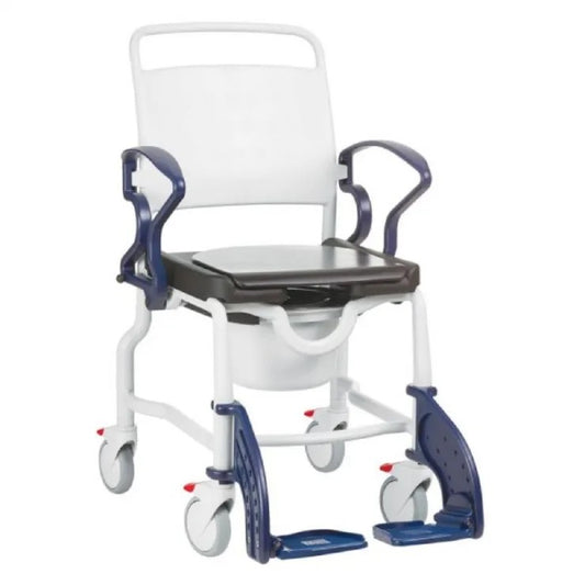Wheeled Shower Commode Chair - Berlin by Rebotec