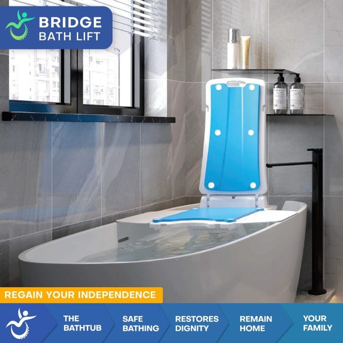 Close-up image of Bridge Bath Lift
